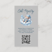Carte D'accompagnement Baby shower QR Code d'aquarelle mou (Devant)