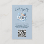 Carte D'accompagnement Baby shower QR Code d'aquarelle mou (Devant)