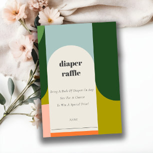 Carte D'accompagnement Baby shower rayonnage rayonnante Retro Arch Super