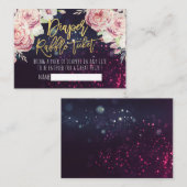 Carte D'accompagnement Baby shower Refus de chaudière Billet Boho Floral  (Devant / Derrière)