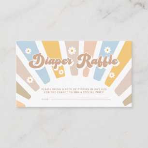 Carte D'accompagnement Baby shower rose Super rétro