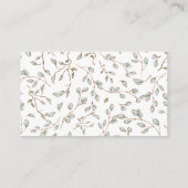 Carte D'accompagnement Baby Shower Rustic Botanical Diaper Raffle (Dos)