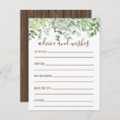 Carte D'accompagnement Baby Shower Rustique Moderne avec des Succulentes  (Devant / Derrière)