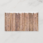 Carte D'accompagnement Baby shower rustique moderne élégant Blue Snowman (Dos)