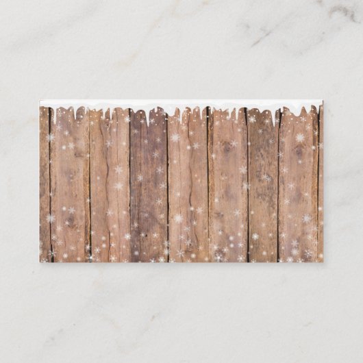 Carte D'accompagnement Baby shower rustique moderne élégant Blue Snowman (Dos)