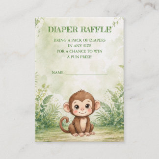 Carte D'accompagnement Baby Shower Sauvageonne - Tirage au sort des couch