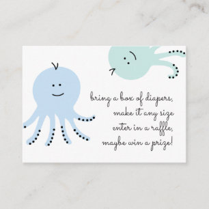 Carte D'accompagnement Baby shower Sea Friends
