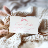 Carte D'accompagnement Baby shower simple de chaudière rose