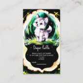 Carte D'accompagnement Baby shower simple de petit loup (Devant)