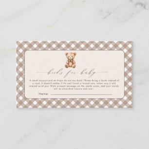 Carte D'accompagnement Baby shower simple neutre d'attente rapide