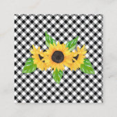 Carte D'accompagnement Baby shower Sunflowers Guides Candies en Jar Game (Dos)