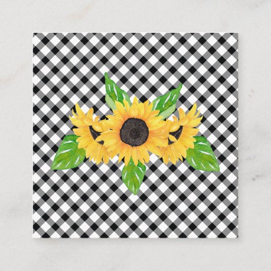 Carte D'accompagnement Baby shower Sunflowers Guides Candies en Jar Game (Dos)