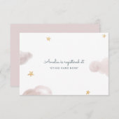 Carte D'accompagnement Baby shower Sweet Dreams (Devant / Derrière)