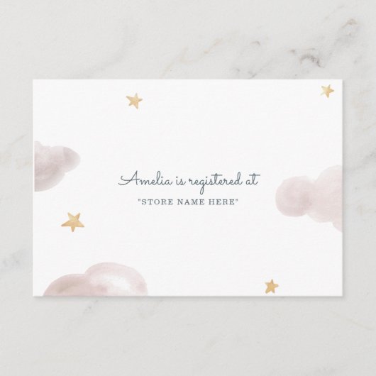 Carte D'accompagnement Baby shower Sweet Dreams (Devant)