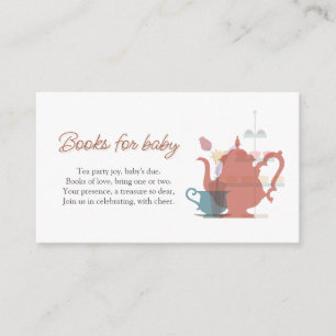 Carte D'accompagnement Baby shower Tea Party Cute Minimaliste Boho Neutra