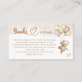 Carte D'accompagnement Baby shower Teddy Bear Livres pour bébé (Devant)
