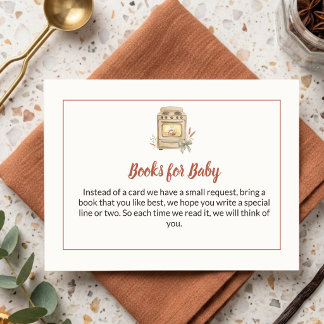 Carte D'accompagnement Baby-Shower « Un Petit Pain au Four »