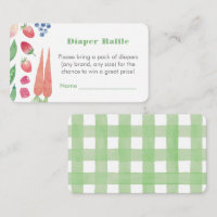 Baby shower vert du marché des agriculteurs Raffle