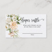 Carte D'accompagnement Baby shower vert Rose Sage au feutre blanc (Devant)