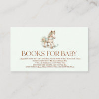 Baby shower vintage Rocking Horse Livres Pour Bébé