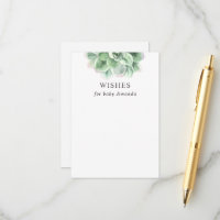Baby shower | Voeux succulents pour bébé