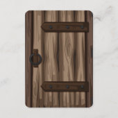 Carte D'accompagnement Baby shower Whimsical Rustic Storybook (Dos)