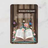 Carte D'accompagnement Baby shower Whimsical Rustic Storybook (Devant)