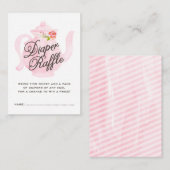 Carte D'accompagnement Baby Tea Party | Billet de rabat pour bébé (Devant / Derrière)
