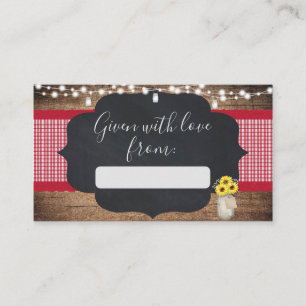 Carte D'accompagnement BaBYQ Baby shower - Étiquettes cadeaux 