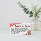 Carte D'accompagnement BabyQ BBQ Demande de réservation Baby shower rusti (Debout devant)