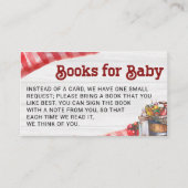 Carte D'accompagnement BabyQ BBQ Demande de réservation Baby shower rusti (Devant)