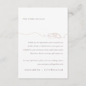 Carte D'accompagnement Bagues Mariages simples minimales | Informations s (Devant)