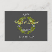 Carte D'accompagnement Baies et champignons de la forêt d'aquarelle guerr (Devant)