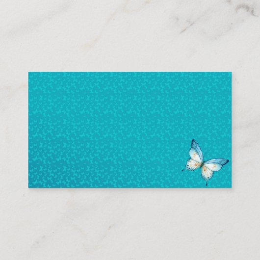 Carte D'accompagnement Baisers à papillon baby showers pour bébé Enclos (Dos)