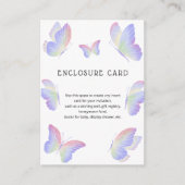 Carte D'accompagnement Baisers de papillon Texte personnalisé (Devant)