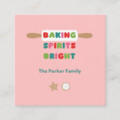 Carte D'accompagnement Baking Spirits Bright Noël (Devant)