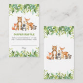 Carte D'accompagnement Balai Neutre Bois Animaux Végétaux Feuilles (Devant / Derrière)