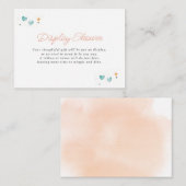 Carte D'accompagnement Balayage Coeurs et étoiles (Devant / Derrière)