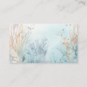 Carte D'accompagnement Baleine Baby shower Bleu Beige Déchet Raffle (Dos)