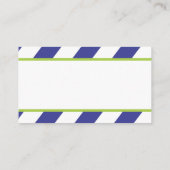 Carte D'accompagnement Baleine Baby shower Déchets Raffle Ticket, Navy Gr (Dos)