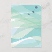 Carte D'accompagnement Baleine et Sea Life Bat Bar Mitzvah Direction Card (Dos)