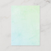 Carte D'accompagnement Baleine rose océanique Déchets Raffle bébé fille D (Dos)