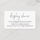Carte D'accompagnement Balise cadeau simple sur le dos Fête des mariées d (Devant)