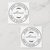 Carte D'accompagnement Balise Créer votre propre préférence ronde Feuille (Devant / Derrière)