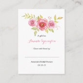 Carte D'accompagnement Balise de demande de Fête des mariées d'affichage  (Dos)