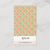 Carte D'accompagnement Balise de prix géométrique tendance (Devant)