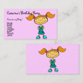 Carte D'accompagnement Ballerina Girl - Customisée (Devant / Derrière)