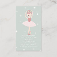 Ballerina Stars Blue Baby Diaper Raffle