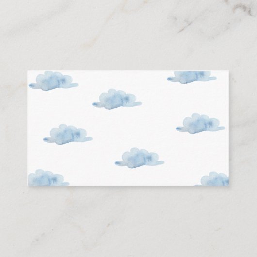 Carte D'accompagnement Ballon à air chaud - douche d'affichage (Dos)