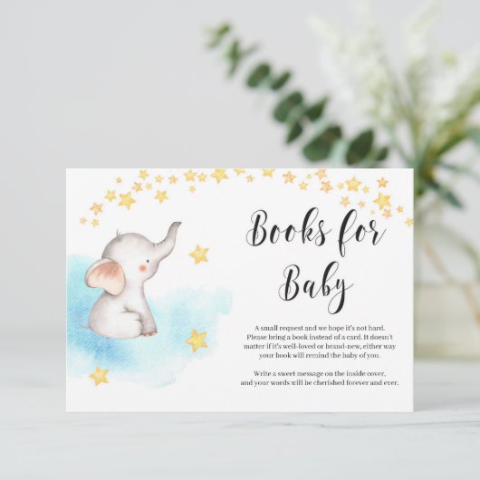 Carte D'accompagnement Ballons à air chaud d'éléphant mignon demande de l (Debout devant)